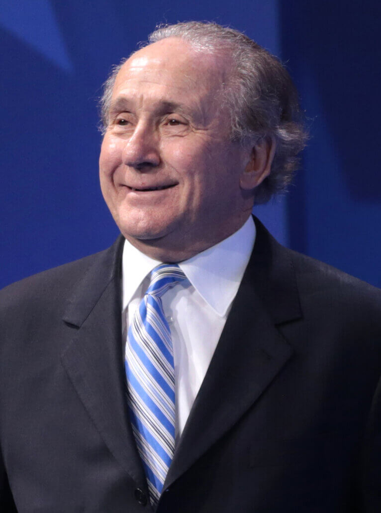 Michael Reagan speaking at the 2017 CPAC in National Harbor, Maryland
