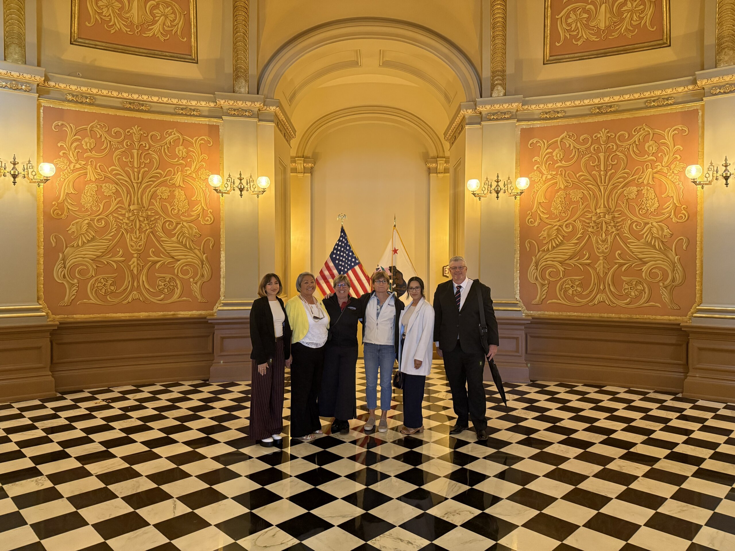 CAHPERD members gathered in the California State Capitol Rotunda for the recognition of ACR 181, May 2026